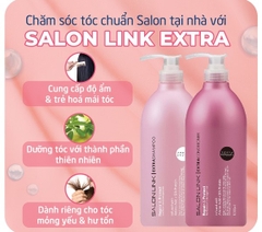 Combo Dầu Gội Xả Kumano Salon Link Phục Hồi Cho Tóc Yếu 1000ml Extra Conditioner