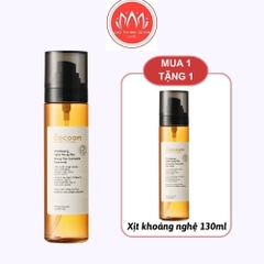 Xịt khoáng nghệ Cocoon Hưng Yên giúp sáng da Turmeric Face Mist 130ml mua 1 tặng 1 chính hãng