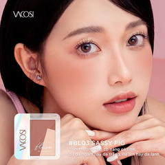 Phấn má hồng bắt sáng Vacosi Flaso Blush Set - phấn trang điểm siêu mịn Vacosi bền màu chính hãng