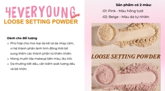 Phấn phủ bột Horus 4Everyoung Loose Setting Powder siêu mịn giữ lớp makeup bền màu , lâu trôi 7g