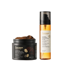 Combo Cocoon Xịt khoáng 130ml + Tẩy da chết body 200ml