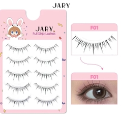 Lông mi giả gân trong tự nhiên Jary Full Strip Lashes - mi giả cao cấp mềm nhẹ tái sử dụng nhiều lần
