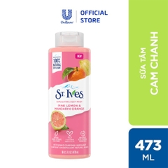 Sữa Tắm St.Ives Chiết Xuất Cam Chanh Làm Sáng Da 473ml