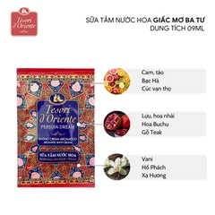 Sữa tắm gói Tesori d’Oriente minisize 9ml - sữa tắm nước hoa cao cấp dạng gói Tesori d'Oriente