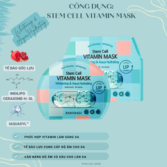 Mask Banobagi Stem Cell Xanh Caro Cấp Ẩm Nước cho Da Aqua Hydrating 30g