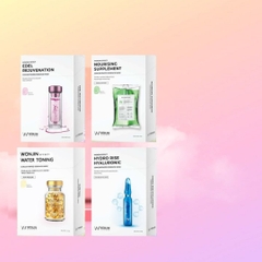 Hộp mặt nạ Wonjin Effect Essence Mask 10 miếng tặng sữa rửa mặt Vàng Toning - Đỏ Rejuvenation - Xanh Dương Hydro Rise - Xanh Lá Nourishing