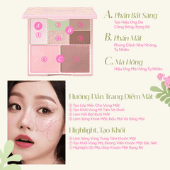 Bảng Phấn Má + Mắt 7 Màu Đa Dụng COLORKEY mã 02 14.6g