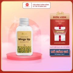Bột khử mùi thiên nhiên Wings Up - khử mùi hôi chân, nách & giảm tiết mồ hôi - Cỏ mềm HomeLab 25g