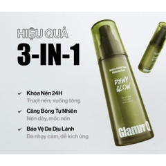 Xịt khóa nền Glamrr Q Vegan Super Fixed 50ml - xịt khóa makeup thuần chay căng bóng cho da nhạy cảm