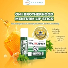 Son Dưỡng Ẩm Bạc Hà Dành Cho Môi Khô Và Nứt Nẻ Omi Brotherhood Menturm Nhật Bản (4g)