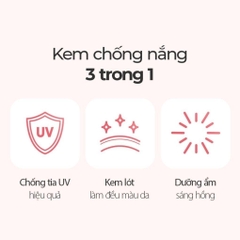 Kem chống nắng nâng tông d'Alba Waterfull Tone Up Sun Cream SPF 50+ 50ml - chống nắng d alba hồng