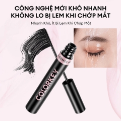 Mascara COLORKEY hỗ trợ cong mi dài và tơi tạo cảm giác tự nhiên - chuốt mi color key không lem trôi
