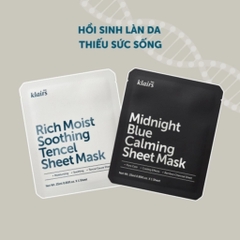 Combo Mặt nạ dưỡng ẩm Klairs Rich Moist-Midnight Calming Sheet Mask 25ml/ miếng - mặt nạ dear klairs