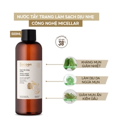 (Không vỏ) Nước tẩy trang bí đao Cocoon Winter Melon Micellar Water 140ml - 500ml mua 1 tặng 1 chính hãng