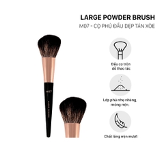 Cọ Phủ Vacosi Đầu Dẹp Tán Xoè Large Powder Brush M07
