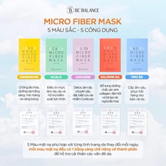 Miếng Mặt nạ vải vi sợi Be'Balance Micro Fiber Mask 3 in 1 - mặt nạ be balance giúp làm đẹp da