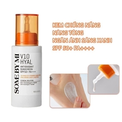 Kem chống nắng SOME BY MI V10 HYAL  Antioxidant Sunscreen- Hydra Capsule Sunscreen 40ml- 40g SPF50+ PA++++