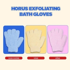 Găng tay tắm Horus Exfoliating Bath Gloves - bao tay tắm tẩy tế bào chết body cao cấp chính hãng