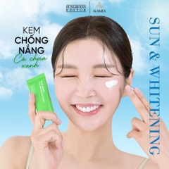 Kem chống nắng Cà chua xanh Sungboon Green Tomato Pore Blurring Sun Cream 50g dưỡng ẩm dịu nhẹ kcn