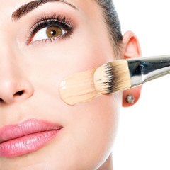 Cọ tán nền đầu dẹt bản nhỏ Vacosi Foundation Brush F06 - cọ đánh kem nền trang điểm cao cấp Hàn Quốc