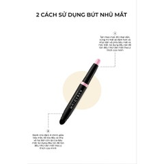 Bút nhũ mắt Karadium Shining Pearl Shadow Stick 1.4g - cây phấn mắt nhũ 2 đầu dạng thỏi vặn kèm cọ