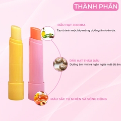 Son dưỡng môi Pretty Skin Choc Choc Natural Lip Balm - son dưỡng môi Hàn Quốc đào - mật ong 4.5g