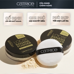 Phấn phủ dạng bột Catrice Loose Banana Powder cố định lớp trang điểm và che khuyết điểm 5g