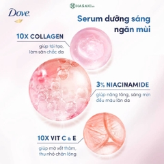 Serum ngăn mùi Dove giúp làm mờ thâm thu nhỏ lỗ chân lông nách da sáng mịn đều màu 40ml chính hãng