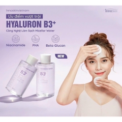 Nước tẩy trang Innoskin B3 Hyaluron Cleansing Water 500ml - nước tẩy trang phục hồi làm dịu da