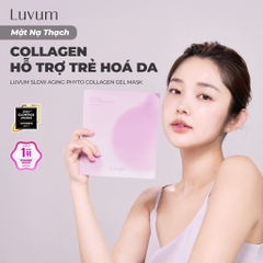 Mặt nạ thạch collagen Luvum Mask Gel 33g - miếng mặt nạ thạch luvum dưỡng trắng da & chống lão hóa