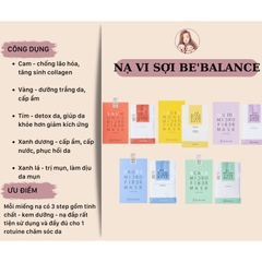 Miếng Mặt nạ vải vi sợi Be'Balance Micro Fiber Mask 3 in 1 - mặt nạ be balance giúp làm đẹp da
