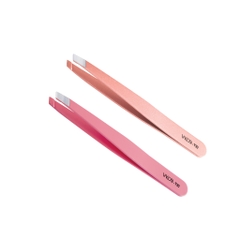 Nhíp đầu bằng Hàn Quốc Vacosi Pro Tweezers T10-1 màu hồng & T10-2 màu vàng hồng