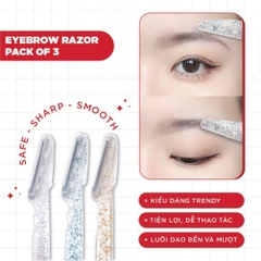 Dao cạo lông mày Horus Eyebrow Razor Pack of 3 ( set 3 cái) dễ dàng sử dụng