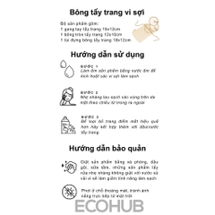 Bông tẩy trang vi sợi Nature Republic – tái chế, thân thiện môi trường, tiết kiệm