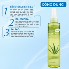 Xịt Khoáng Aspasia Moist Up Face Mist Aloe 150ml