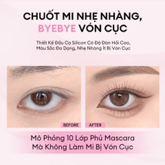 Mascara COLORKEY hỗ trợ cong mi dài và tơi tạo cảm giác tự nhiên - chuốt mi color key không lem trôi
