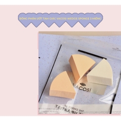 Bông phấn ướt vacosi tam giác nhọn (bịch 3 cái) BP12