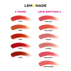 Son kem Lemonade thuần chay mịn lì 2 đầu Lemonade Perfect Couple lip màu Love Edition 2 - 3.5g