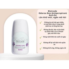 Lăn khử mùi Biotrade Odorex Deo Antiperspirant Roll On lăn nách dành cho nam nữ ngăn đổ mồ hôi 40ml
