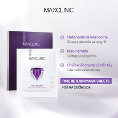Mặt nạ giấy dưỡng da Maxclinic chống lão hóa Time Return Melatonin Cream Mask Sheet 1 miếng lẻ 28ml