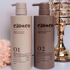 Set dầu gội xả phục hồi Cio&co hương nước hoa - cio & co chiết xuất nấm Truffle trắng 500ml - 750ml