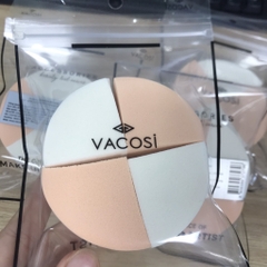 Mút tán nền Vacosi Quarter Sponge BP27 4pcs - bông phấn ướt trang điểm tam giác 4 chiếc chính hãng