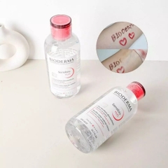 Nước tẩy trang cho da nhạy cảm Bioderma Sensibio Hồng sạch sâu lành tính chính hãng nắp nhún 850ml