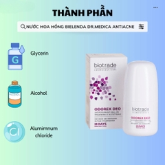 Lăn khử mùi Biotrade Odorex Deo Antiperspirant Roll On lăn nách dành cho nam nữ ngăn đổ mồ hôi 40ml