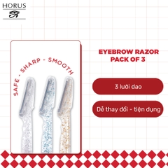 Dao cạo lông mày Horus Eyebrow Razor Pack of 3 ( set 3 cái) dễ dàng sử dụng
