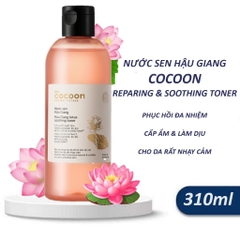 Toner sen Cocoon nước cân bằng da cấp ẩm Nước sen Hậu Giang  dành cho da rất nhạy cảm 140ml - 310ml