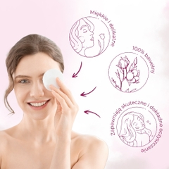 Mẫu mới - Bông tẩy trang Cleanic 100% Cotton tự nhiên Soft and Comfort Pads 150 / 133 / 80 miếng