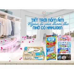 Hộp Hút Ẩm Và Làm Thơm Khử Mùi Ẩm Mốc Ngăn Tủ Quần Áo Hakugen Earth Nhật Bản (3 Hộp x 450ml)