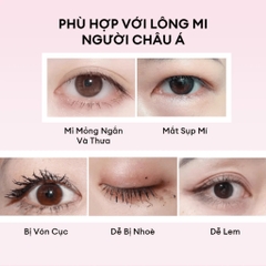 Mascara COLORKEY hỗ trợ cong mi dài và tơi tạo cảm giác tự nhiên - chuốt mi color key không lem trôi