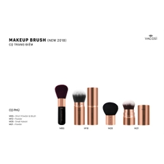 Cọ tán phấn phủ đầu cọ tròn bỏ túi VACOSI Powder Brush giúp phấn bền và đều màu hơn - M21 chinh hãng